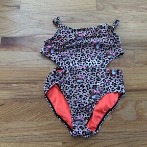 Leopard Print Kids Swimwear